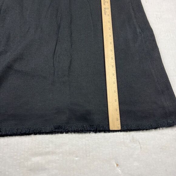 'S Max Mara Shift Dress Black Sleeveless Fringe Back Zip Work Casual Size 6/8 - Picture 7 of 12